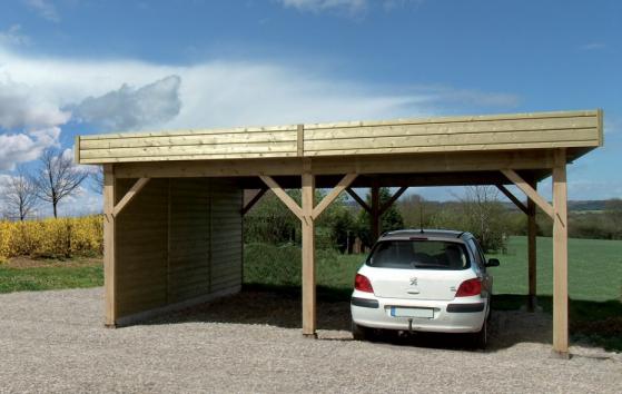 Carport fabrique en bois