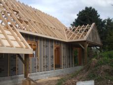 Maison bois construite en hors eau