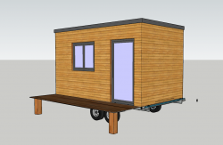 Plan agrandissement maison roulant type Tiny house